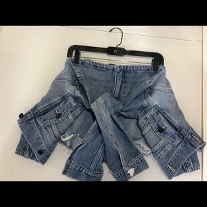 alexander wang tie front jeans